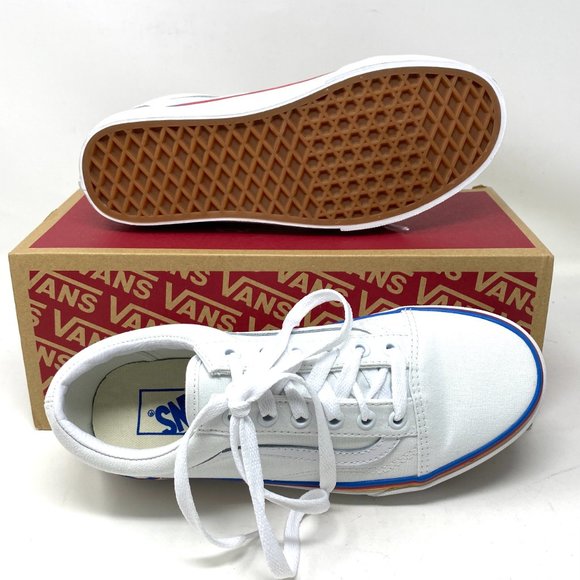 VANS Old Skool Rainbow Foxing White Canvas Women’s Size 7 Sneakers VN0A38G1MWF - Picture 3 of 9